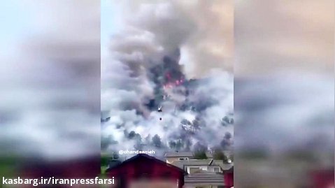 آتش سوزی عظیم در جنگل های اطراف مادرید اسپانیا