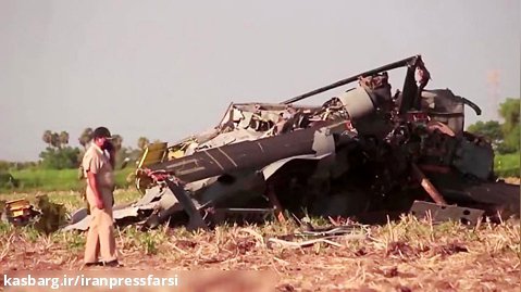 فیلم سقوط مرگبار بالگرد نظامی در مکزیک