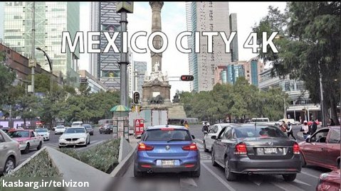 یک ساعت رانندگی در مرکز شهر مکزیکو سیتی | خیابان جهان (قسمت 506)