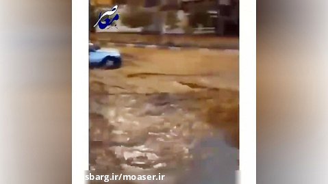 سیل وحشتناک در شیراز (ویدیو)