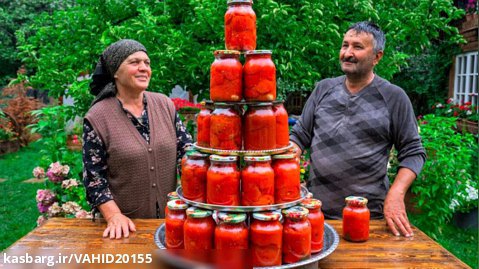 برنامه زندگی روستایی - آشپزی در طبیعت قسمت 84 - رب گوجه فرنگی