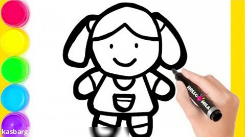 آموزش نقاشی برای کودکان - قسمت 86 - نقاشی عروسک