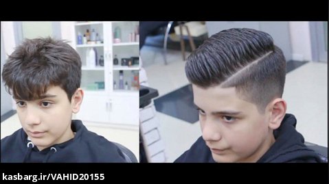 آموزش آرایشگری مدل موی پسرانه - اصلاح و کوتاه کردن موی سر کودک و نوجوان