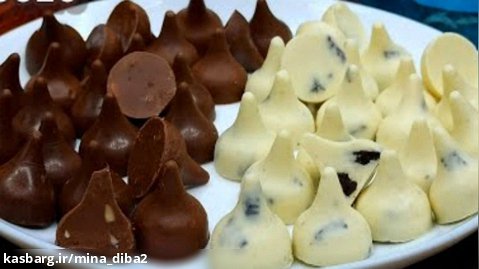 طرز تهیه این شکلاتهای شیری و تیره رو یاد بگیرید ، ساده و خوشمزه
