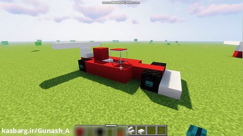 اموزش ساخت ماشین فرمول در بازی ماین کرافت