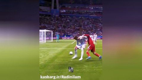 لایی دیدنی امیری به پیکه در جام جهانی ۲۰۱۸ ایران اسپانیا