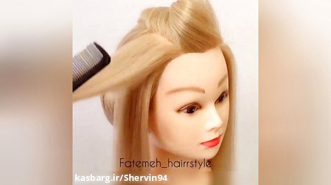 آموزش شینیون مو آسان ۳ آرایش مو آسان