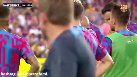 ادای احترام جالب توجه بازیکنان بارسلونا به دنی آلوز