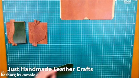 آموزش ساخت کیف پول جیبی چرمی مردانه_Handstitch leather men_s wallet DIY