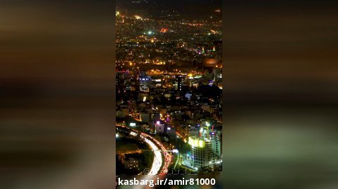 تایم لپس از شب شهر تهران4k(Time lapse of Tehran night 4k)