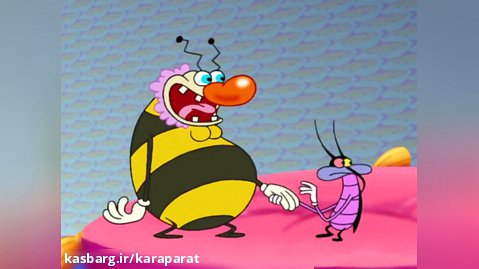 کارتون اوگی و سوسک ها - فصل 1 قسمت 73 : دوستی ژوبی و زنبور خانم