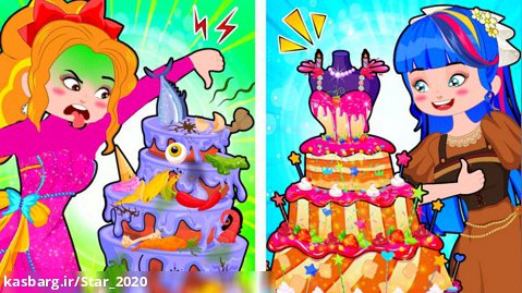 ایده کارتونی پرنسس - چالش تزئین کیک چه کسی برنده میشود