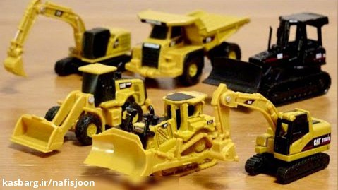 ماشین بازی کودکانه: تجهیزات ساخت ماشین کار،کامیون کمپرسی بیل هیدرولیک، بولدوزر