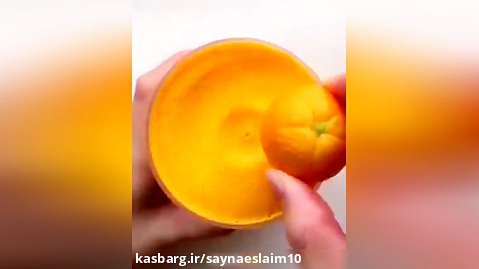 اسلایم / نارنجی / کدو /زیبا