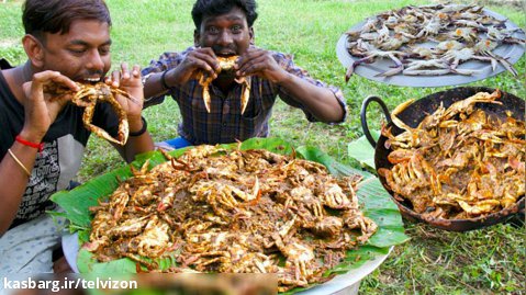 پخت خوراک چلو خرچنگ توسط پدربزرگ خانواده | آشپزی روستایی (قسمت 4)