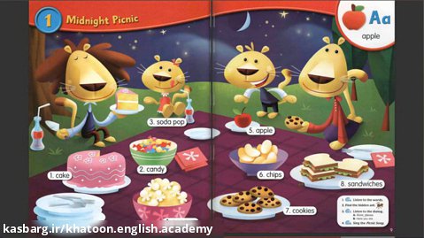 Young Children Pictures Dictionary - Unit 1 Midnight Picnic)