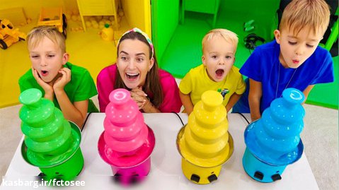 چالش خانه بازی ولاد و نیکیتا چهار رنگ و داستان های خنده دار بیشتر برای بچه ها