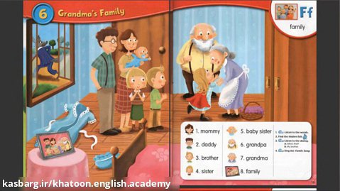 Young Children Pictures Dictionary - Part 6- Grandma's Family