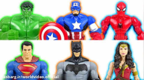 نبرد قهرمانان DC در برابر مارول، اسباب بازیهای ابر قهرمانان ، مرد عنکبوتی و هالک