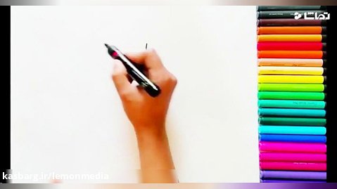 نقاشی کودکانه _آتش نشان