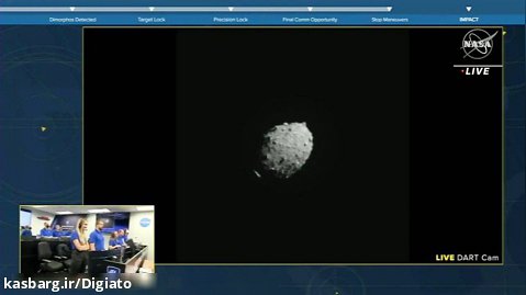 برخورد فضاپیمای DART ناسا با یک سیارک