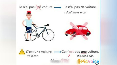 ساختار جملات منفی در زبان فرانسه