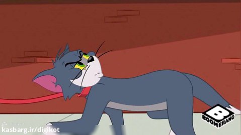کارتون تام و جری - تام تنبل - تام سگ می شود - موش و گربه
