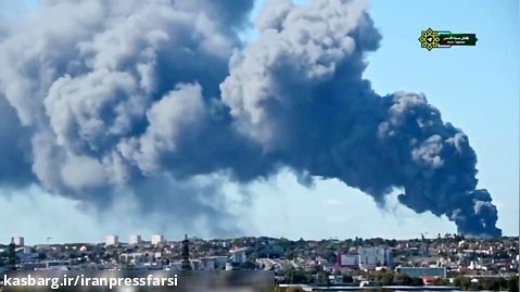 فیلم آتش سوزی مهیب در نزدیکی فرودگاه اورلی فرانسه