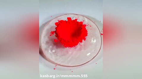 مخلوط کردن رنگ با اسلایم شفاف (فالو=فالو