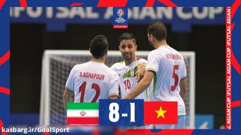 خلاصه بازی ایران ۸-۱ ویتنام | جام ملت های فوتسال آسیا ۲۰۲۲