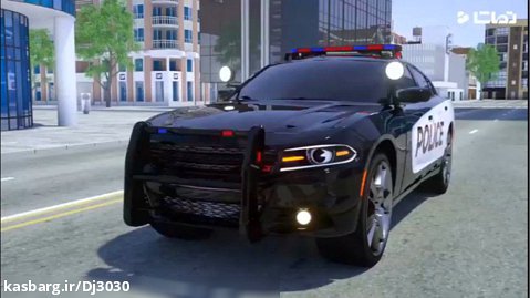 فیلم ماشین های قهرمان شهر : گیر افتادن ماشین پلیس به دست مانستر تراک