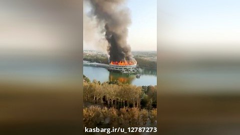 آتش سوزی در پارک ارم