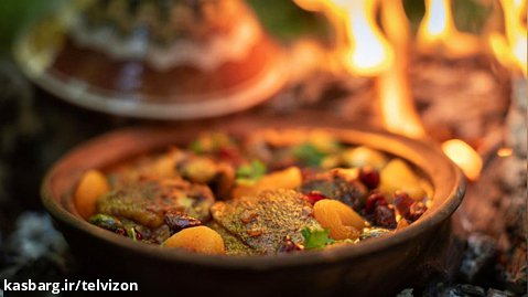 پخت خورش مرغ روی آتش در جنگل | آشپزخانه آلمازان / (قسمت 562)