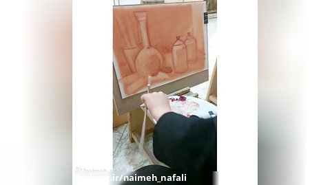 آموزش نقاشی رنگ روغن