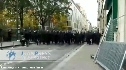درگیری شدید پلیس فرانسه با معترضان به وضعیت اقتصادی