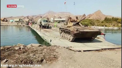 یگان های زرهی سپاه از رود ارس عبور کردند/ رزمایش اقتدار ایران
