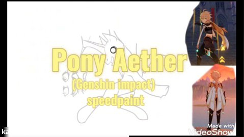 نقاشی سریع: Pony aether (Genshin impact) گنشین ایمپکت