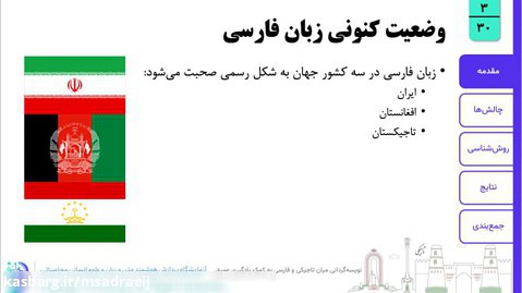 ویدیو ارایه نویسه گردانی تاجیکی و فارسی در ششمین همایش ملی زبانشناسی رایانشی
