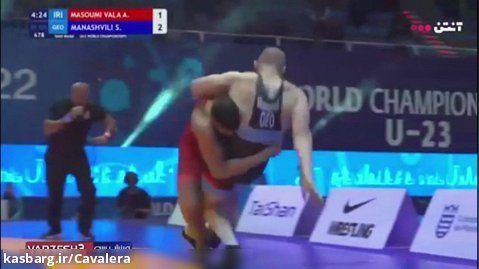 کسب مدال طلای وزن 125 kg توسط اميررضا معصومى