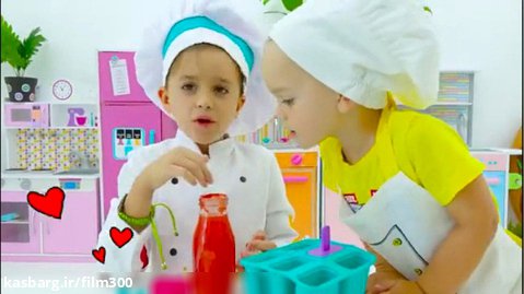 برنامه کودک جدید ولاد و نیکیتا - سرگرمی بانوان کودک آشپزی دسر قسمت اول