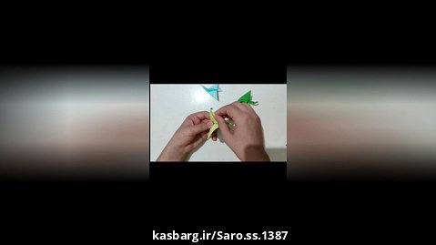 آموزش ساخت اوریگامی پرنده