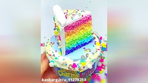 اسلایم کیک تولد