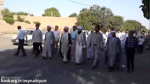 گزارش شبکه یزد از حرکت کاروان پیاده زینبیون بهاباد