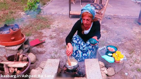 خورشت مرغ به سبک دهاتهای شمال ایران