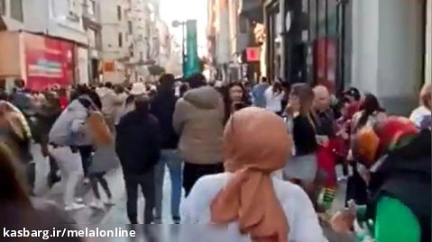 فیلم لحظه انفجار در میدان تقسیم استانبول (ترکیه)