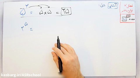 آموزش ریاضی هفتم - فصل هفتم توان و جذر - بخش دوم