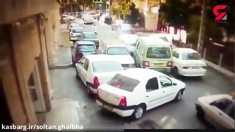 راننده دیوانه و کلی خسارت در تهران