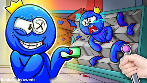 حمله کلون های آبی به آبی - انیمیشن رینبو فرندز روبلاکس