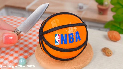 ایده های تزیین کیک مینیاتوری شگفت انگیز NBA | طراحی کیک بسکتبال سه بعدی