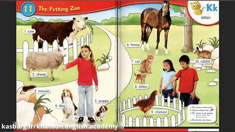 Young Children Pictures Dictionary- Part 11 The Petting Zoo